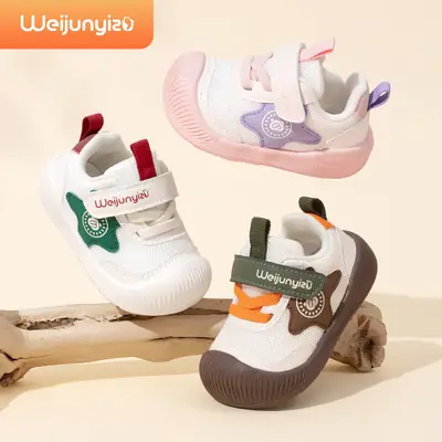 Toddler Shoes, Female Baby Shoes, Spring and Autum Baby Toddler Shoes, Soft Sole Breathable Functional Shoes, 1 to 3 Year Old Boy's Shoes