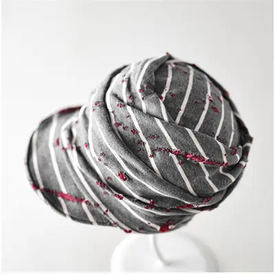 Retro Striped Ripped Baseball Cap for Women