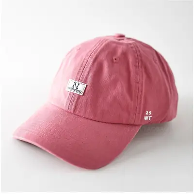 Pink Patch N Logo Baseball Cap for Men Women