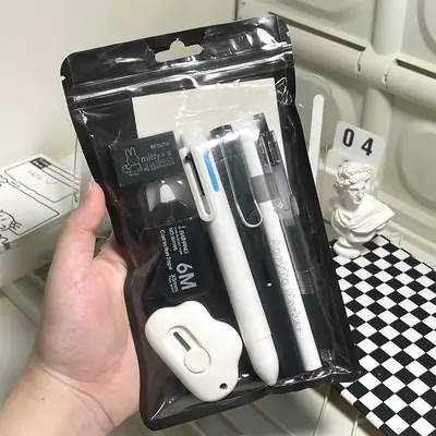 Stationery Set Creative Cute High-Looking Ins Style Student Class Reward Stationery 9-Piece Set Wholesale Souvenir
