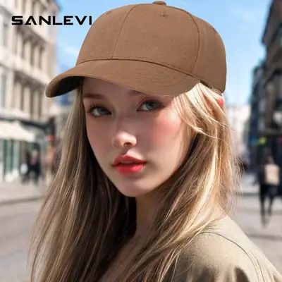 Men's 2025 Baseball Cap Oversized Brown Duckbill Style