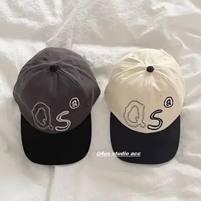 Korean Ig Blogger Same Color Baseball Cap for Men Women Curved Brim