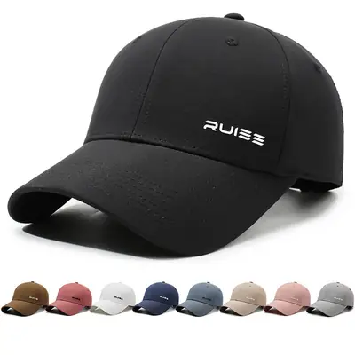 Men's Black RUISE Baseball Cap Sunshade