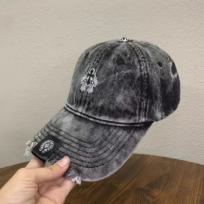 American Retro Duckbill Cap Couple Washable Denim Large Head