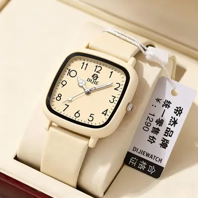 Factory Direct Sales of New Simple and Elegant Ins-Style Quartz Watches for Students and Office Workers, with a Minimalist, Fresh, and Vintage Forest-Style Design