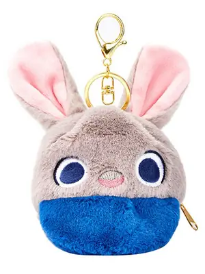 Winnie the Pooh Keychain with Red Bottom & Gold Keychain Ring