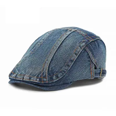 Washed Denim Duckbill Cap Forward for Men Women