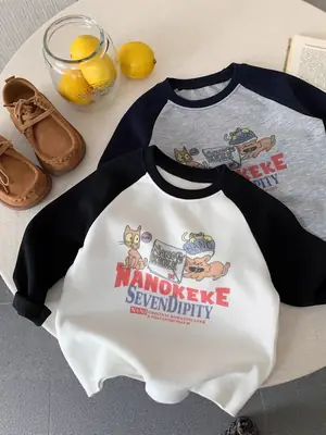 Nano Cake Long Sleeve T-Shirt for Boys Girls Winter Casual
