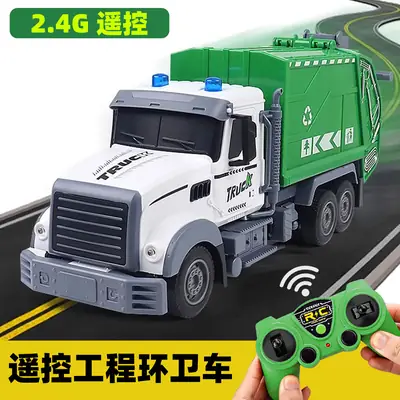 Children's Remote Control Transporter Concrete Mixer Tank Truck Dump Truck Model Artificial Engineering Vehicle Electric Toy Large Size