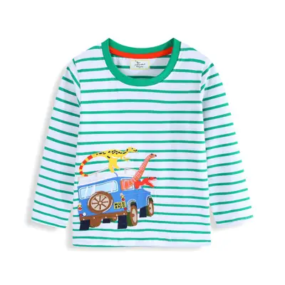 Kids Cartoon T-Shirt Long Sleeve Spring Autumn Boys