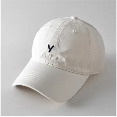 Beige Three-Dim Letter Y Cap for Men Women