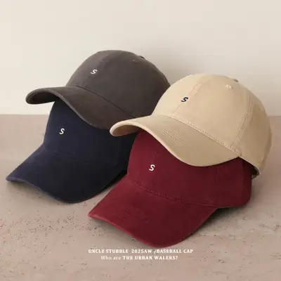 Korean Style Embroidered Baseball Cap for Men Women