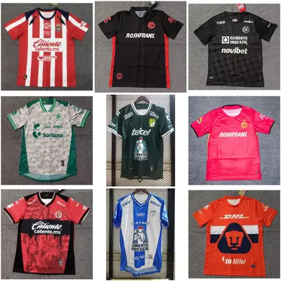 New 25~26 Mexican League Style Blue Cross Pachuca Atlas Football Jersey Fan Style