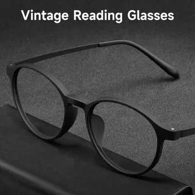 Ultra-Clear Anti-Blue Light Reading Glasses for Men and Women, Retro Tr90 Frame Reading Glasses, Cross-Border Popular Reading Glasses