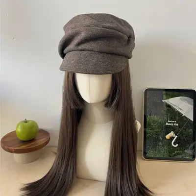 Wool Blend Equestrian Hat for Women Flat Top