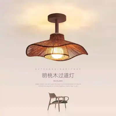 Wabi-Sabi Style Corridor Light, Aisle Light, Ceiling Light, Japanese Retro Entrance, Balcony, Staircase, Bedroom, Restaurant Lighting Fixtures