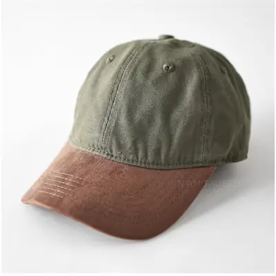 Retro Brown Baseball Cap for Men Women