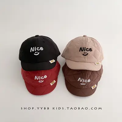 Baby Baseball Cap Warm Cotton Lining Winter