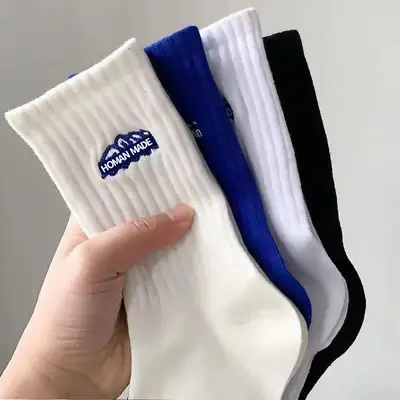 Zhuji Autumn and Winter Socks Men's Sports Socks Cotton Socks Men's and Women's Summer Mid-Calf Socks Deodorant and Sweat-Absorbent Men's Wholesale