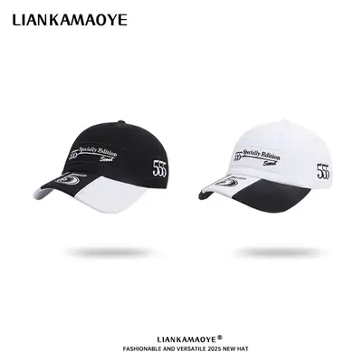 2026 Letter Embroidered Women Hip Hop Cap Black White