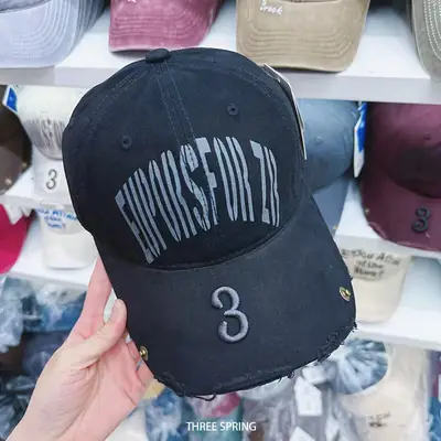 Women Letter Distressed Cap Pink 3 Spring