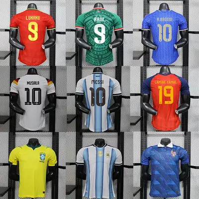 2026 World Cup Jersey Player Version Spain Argentina Messi Portugal Ronaldo Brazil France Football Uniform