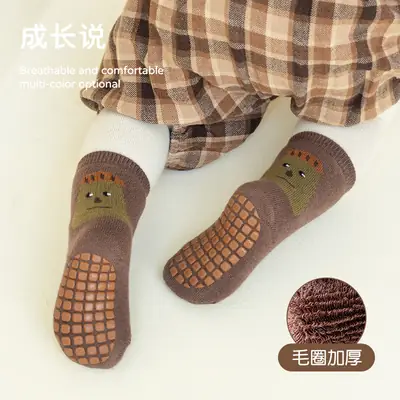 Baby floor socks winter Terry thickened warm baby socks newborn boys Girls children mid-calf socks