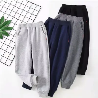 Children's Pants, Autum and Winter, Boys' Sweatpants, Girls' Autum Sweatpants, Casual Pants, Versatile Velvet Pants for Kidsren and Middle-Aged Kidsren