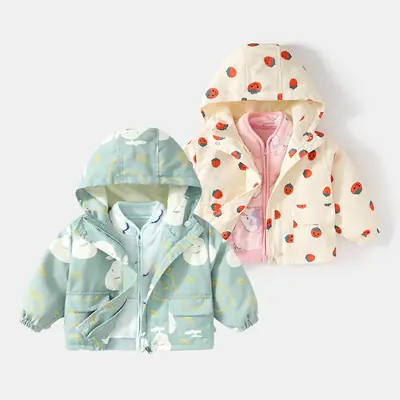 Boys' Coat Three-in-One Children's Spring Baby's Top Autumn New Outdoor Soft Shell Clothes Girls' Western Style Top