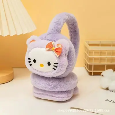 Children's Earmuffs Autumn and Winter New Plush Cute Cartoon Student Warm Earmuffs Women's Cold-proof Anti-freezing Girls' Earmuffs