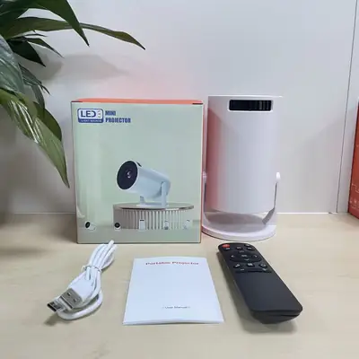 Hy300Mini Projector Wireless Screen Mirroring Hd 1080P Home Theater Portable Barrel Projection