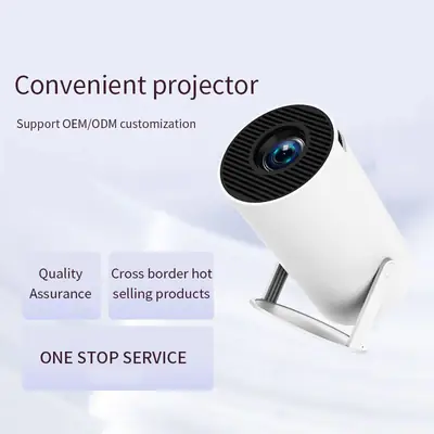 Cross-Border Popular Hy300 Ptz Barrel 4K Home Theater Ultra-High Definition Wall Projection Portable Projector