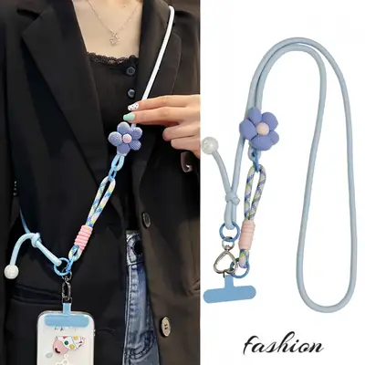 Mobile Phone Lanyard Can Be Carried Cross-Body, Double-Function, Multi-Functional, Three-Purpose, Personalized Contrasting Color Woven Adjustable Cross-Back Mobile Phone Case Cover