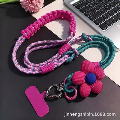 Long Mobile Phone Lanyard, Cross-Body, Multifunctional Hand Chain, Men's and Women's Outdoor Mountaineering Thickened Hanging Neck Shell, Strong